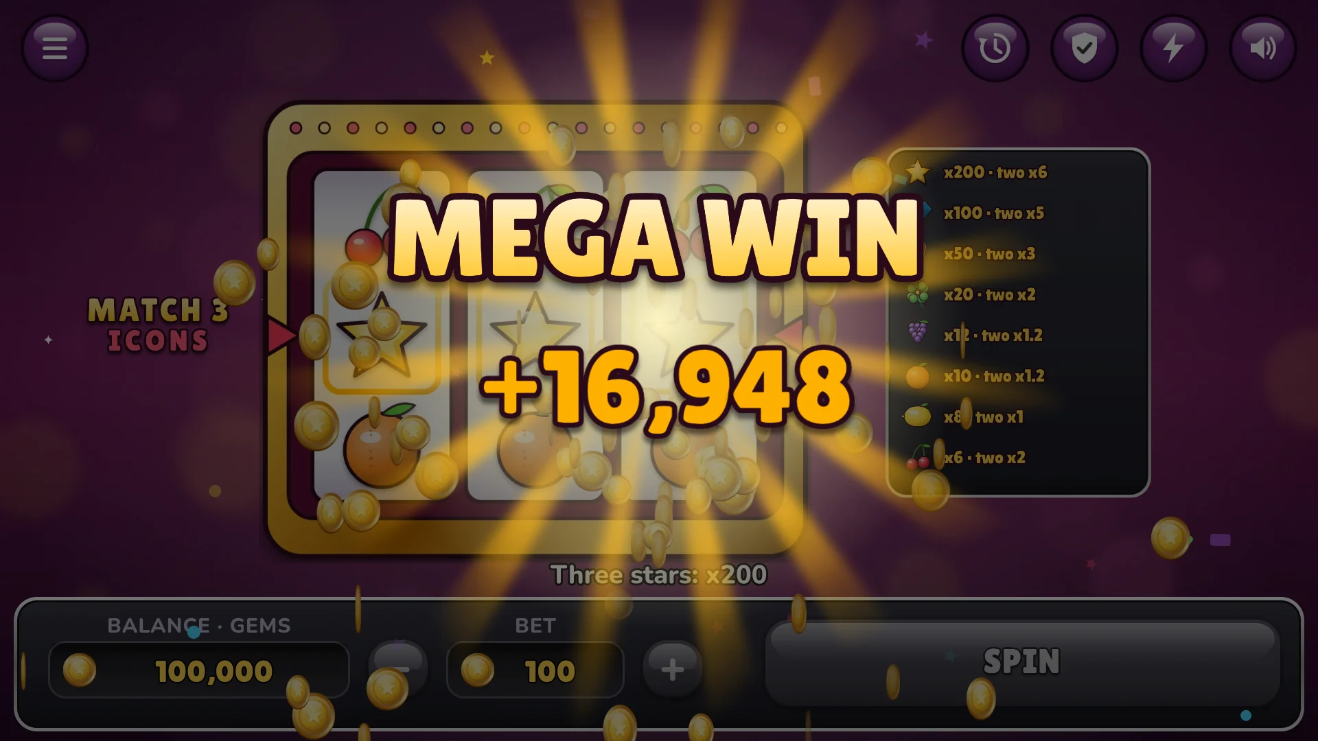 Three of a kind brings a big win