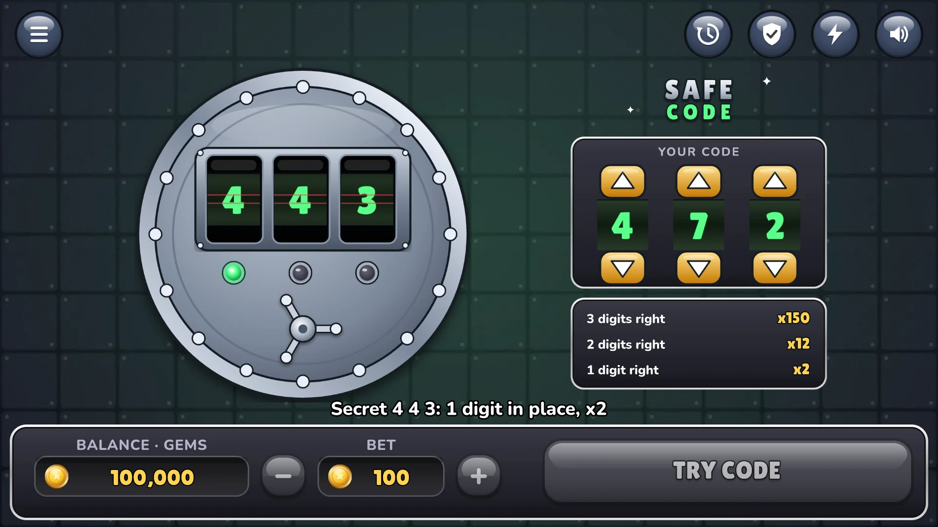 One digit right does not open the door